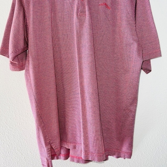 Men's Peter Millar Pink Short Sleeve Double Mercerized Cotton Polo Shirt size XL - Picture 3 of 5